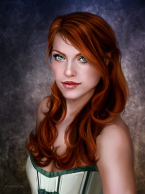 Olivia Sutcliff portrait by Christine Griffin